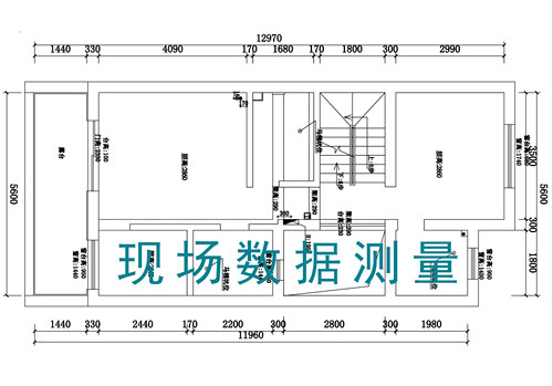 北京上门量房户型测量绘制原始数据结构尺寸家装餐饮办公等CAD图 - 图0