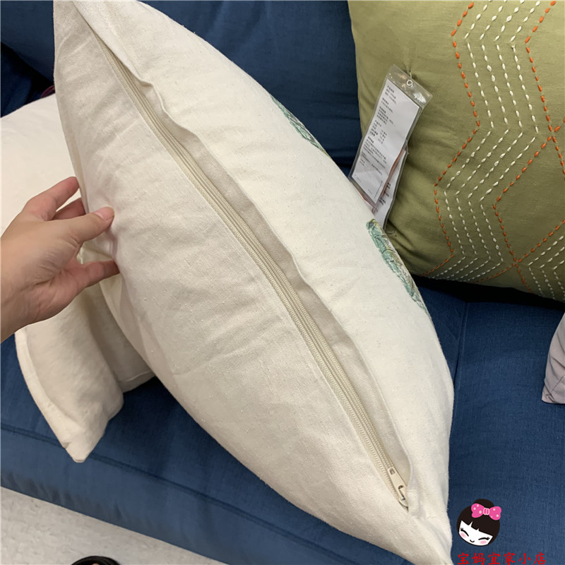 IKEA宜家国内代购若特福雅 垫套沙发抱枕套靠垫套蝴蝶图案50x50cm