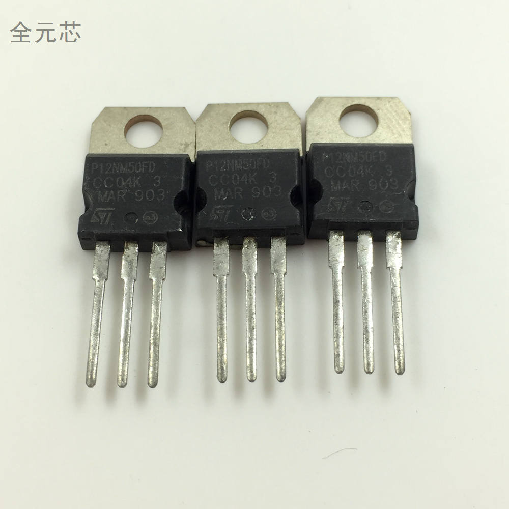 P12NM50FD 场效应管 N沟道 STP12NM50FD 12A/500V TO220F直插铁头 - 图2