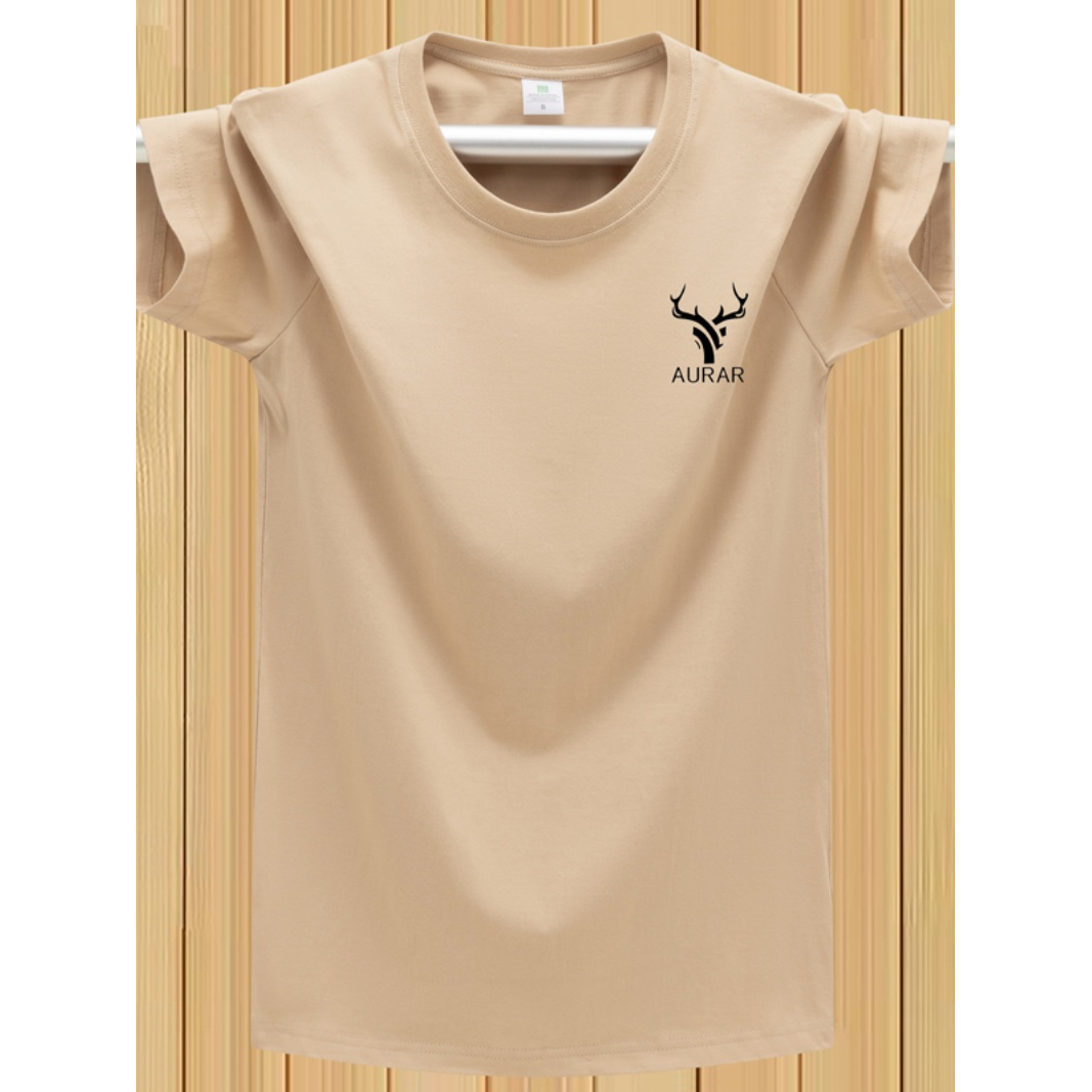 夏季男士短袖t恤纯棉宽松圆领半袖体恤运动汗衫加肥大码胖子男装