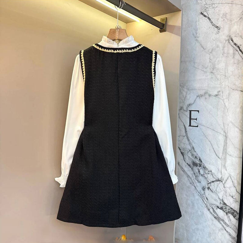 2026春季新款大码女装韩版时尚设计感小香风马甲裙百搭打底衫套装,淘宝优惠券,粉丝福利购,淘宝优惠卷