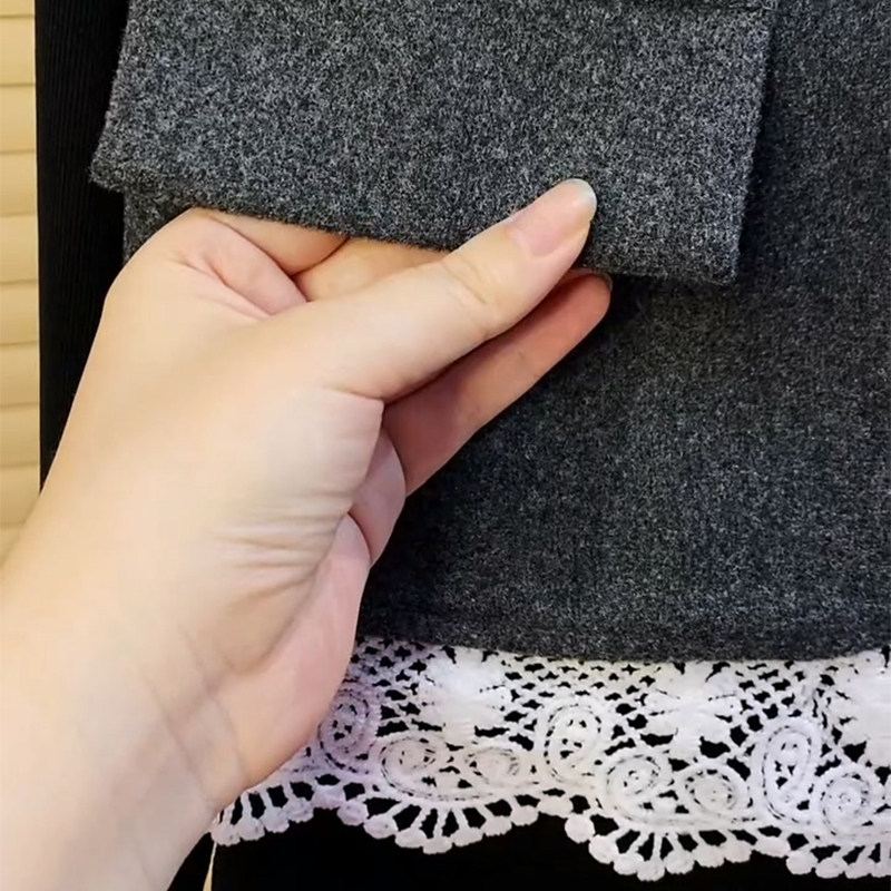 胖妹妹2025早秋新款大码女装时尚高级感蕾丝边马甲打底裤子三件套,淘宝优惠券,粉丝福利购,淘宝优惠卷