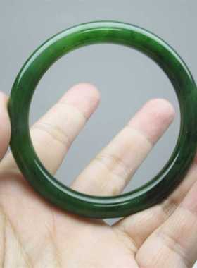 圆条天然正品保真证书碧玉手镯