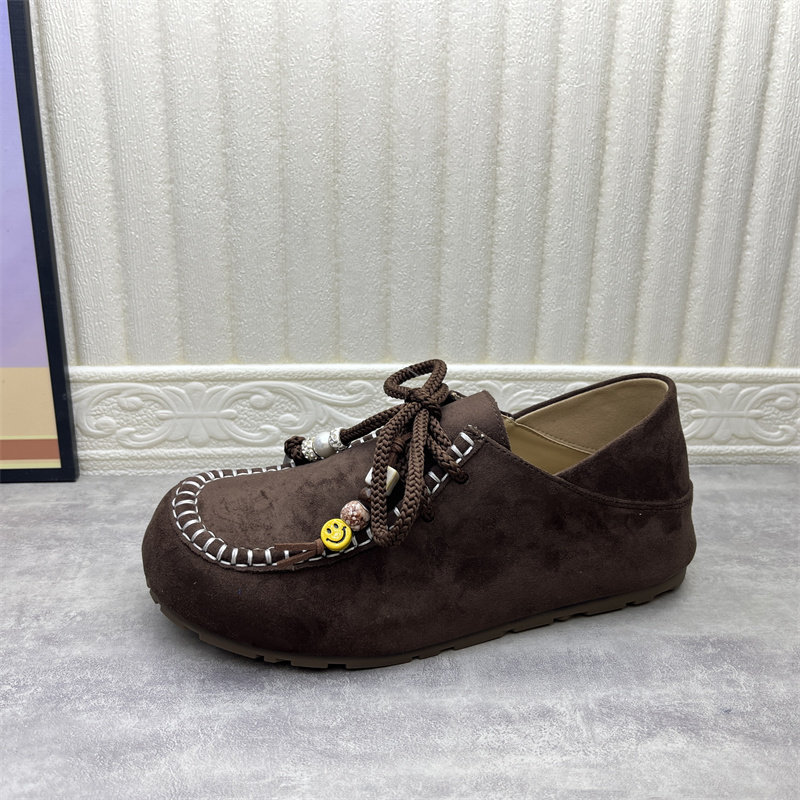 清仓断码处理女鞋2026春季新款圆头系带软底复古勃肯鞋深口女单鞋,淘宝优惠券,粉丝福利购,淘宝优惠卷