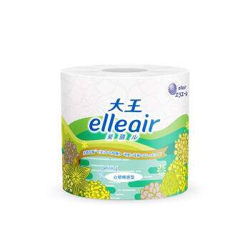 elleair大王爱璐儿【可溶解卷筒纸】心韧棉感立体压花型36卷整箱 - 图1