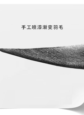 手工羽毛黑鸟羽毛男女通用