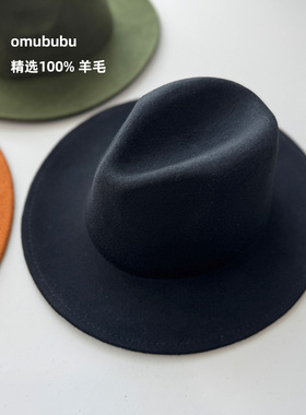 omububu高定版100羊毛礼帽巴拿马