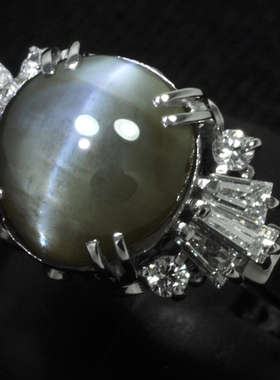 欧洲天然克拉铂金镶钻石古董珠宝