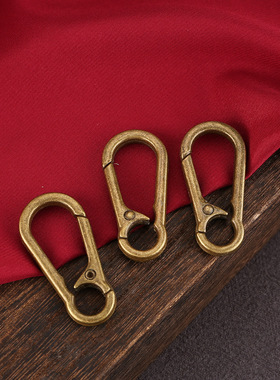 【JZ128】金色合金做旧登山扣钩扣创意腰扣8字弹簧扣男女金属汽车