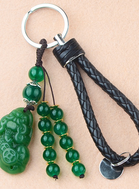 水晶玻璃貔貅汽车钥匙扣包包挂件旅游景区小饰品礼品工厂