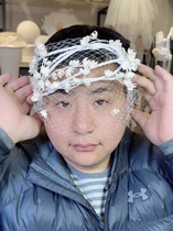 Beautiful and original handmade hexagonal Suzuki Covered Hair Hoop Bridal Head Ornament and Makeup Styling for a Genuine Brigade Pat