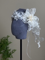 Beauty High Original Bright Sheet Lace handmade flower hair with bridal head ornament Accessories Styling for Exterior View Brigade Pat