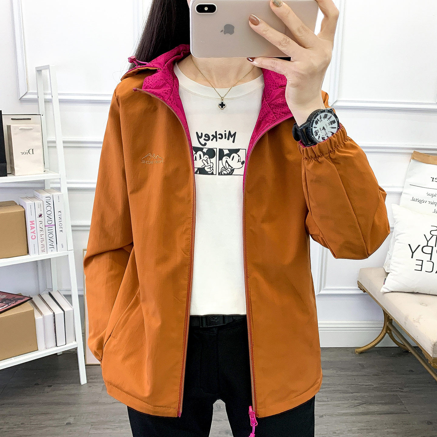 春秋新款双面穿软壳冲锋衣女风衣外套户外防风保暖徙步登山服女装,淘宝优惠券,粉丝福利购,淘宝优惠卷