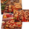 Iron wire utensils small grid for draining oil round barbecue net