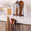 Knife and fork barrel iron art wall-mounted punch-free chopstick cage