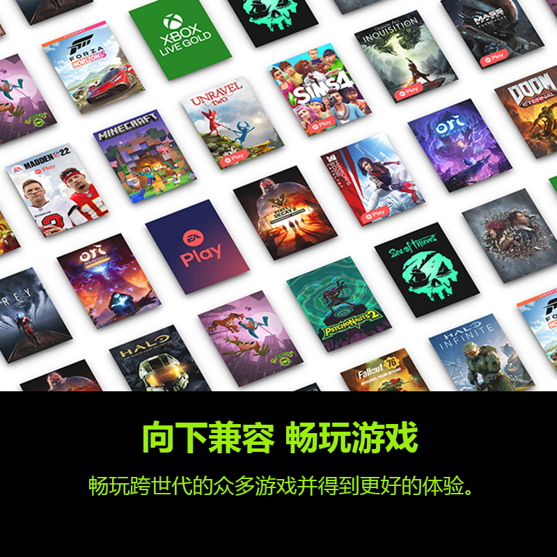 微软 Xbox Series X 1TB黑色游戏主机 家用电视吃鸡游戏机 标配含黑色手柄 6期免息 - 图2