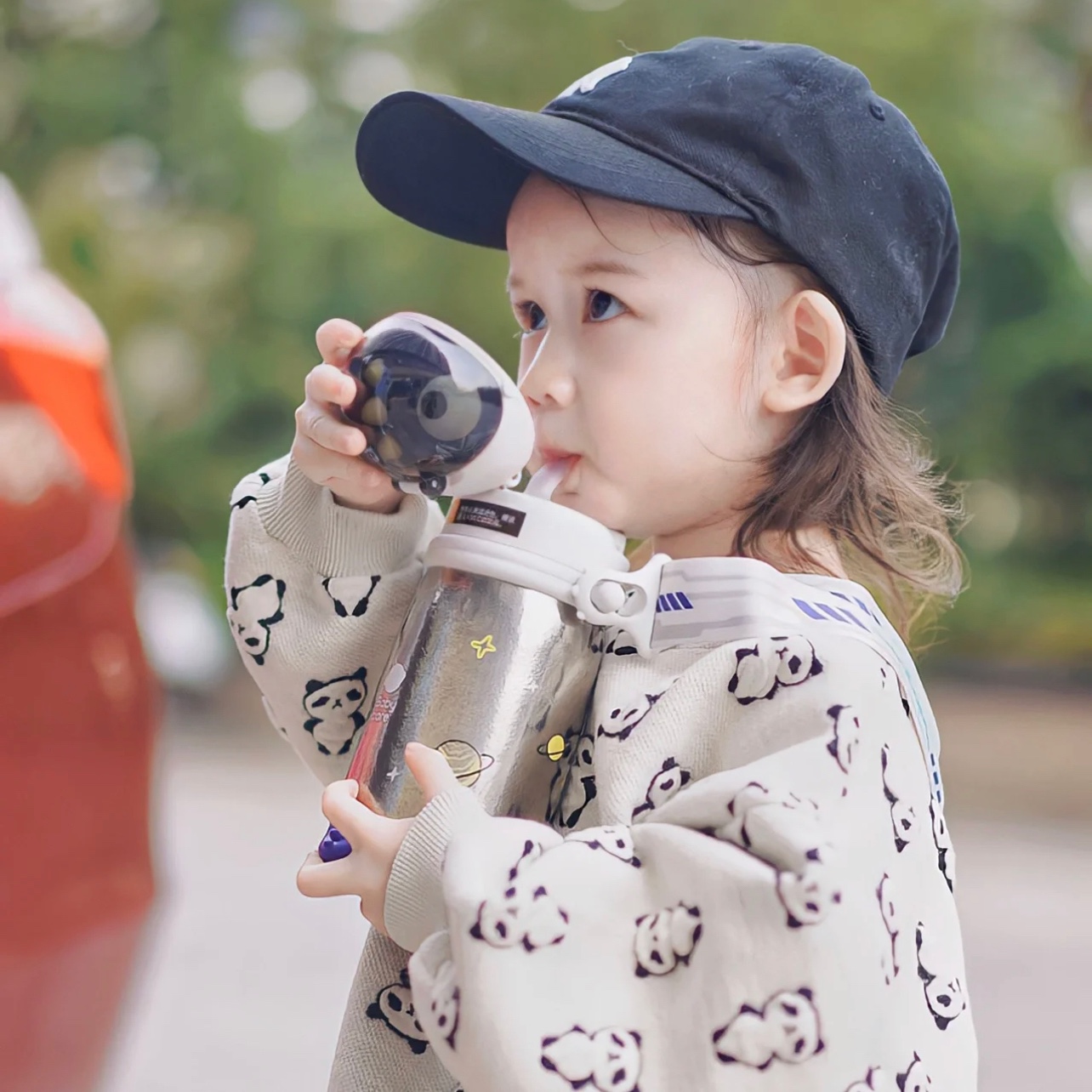 babycare太空恐龙儿童保温杯纯钛水杯宝宝吸管杯学饮杯喝水幼儿园 - 图1