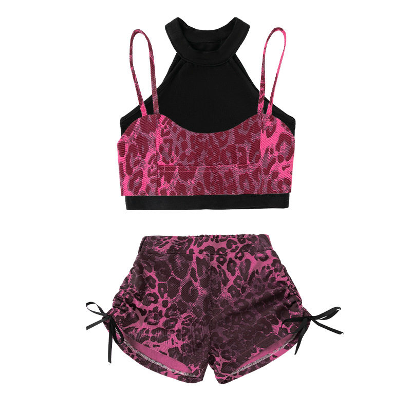 少儿爵士舞服装六一露脐豹纹套装女童jazz舞蹈服街舞潮服表演服女,淘宝优惠券,粉丝福利购,淘宝优惠卷