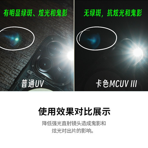 Kase卡色UV镜 MCUV 三代 43 46 49 52 55 58 62 67 72 77 82mm 95 低反射防眩光适用于佳能尼康索尼单反滤镜 - 图2