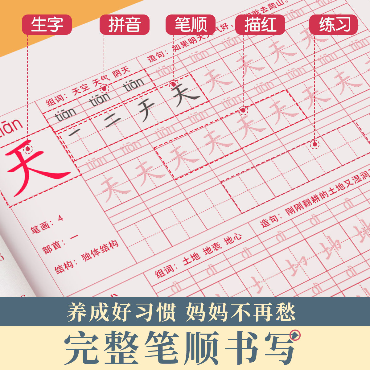 小学生四年级上册同步字帖五年级六年级练字帖人教版同步语文上册下册描红练字本每日一练字帖钢笔字帖楷书练习写字硬笔书法练字帖,淘宝优惠券,粉丝福利购,淘宝优惠卷