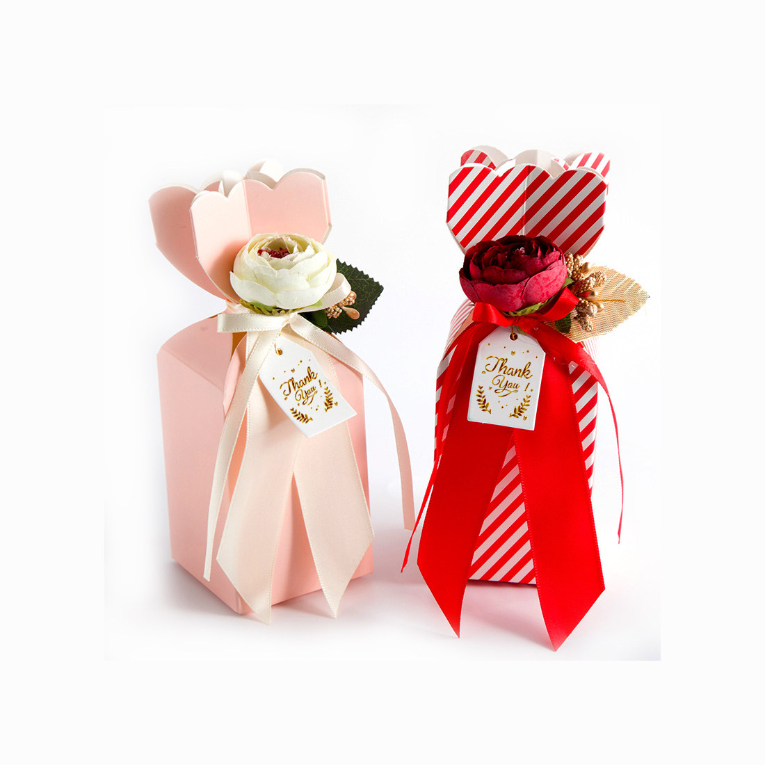 花瓶喜糖盒袋配件装饰花朵假花绑系带子绳子山茶花仿真香槟色酒红,淘宝优惠券,粉丝福利购,淘宝优惠卷