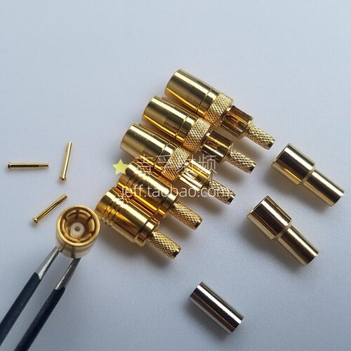 50欧姆SMB-J-1.5压接型RG316 RG174射频直插针SMB公头直头母头 - 图3