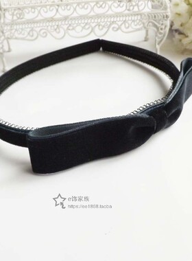 {28元包邮}简约蝴蝶结不勒头软发箍刘海贴碎发无痕粘发贴魔术贴