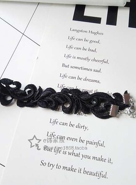 choker蕾丝短款黑色脖子饰品颈带