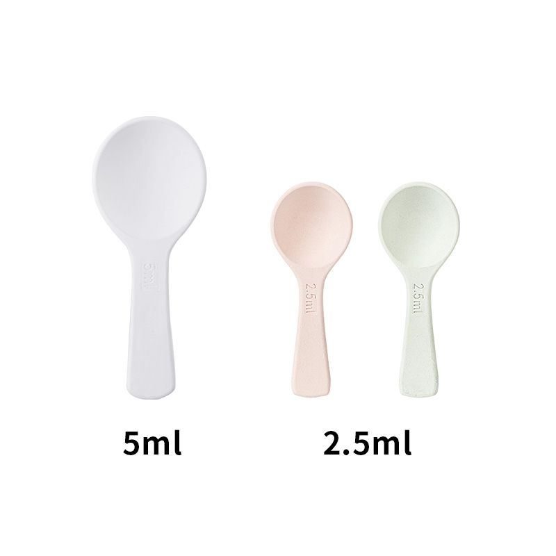 日本霜山硅藻土调料勺茶匙厨房糖盐防结块小勺吸湿防潮带刻度量勺 - 图0