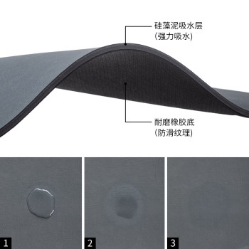 Shuangshan ເຮືອນຄົວ countertop drain mat diatom ຂີ້ຕົມດູດຊຶມ mat ຕາຕະລາງ dining ໂຖປັດສະວະແລະແຜ່ນ insulation ຕ້ານ scalding mat ຫ້ອງນ້ໍາ mat ຕ້ານ slip