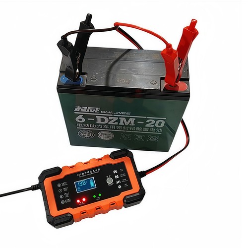 智能12v24V伏汽车电瓶充电器摩托车通用铅酸蓄电池脉冲修复充电机 - 图3
