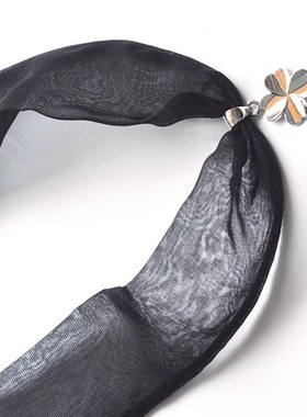 韩国新款脖子装饰蝴蝶结桑蚕丝