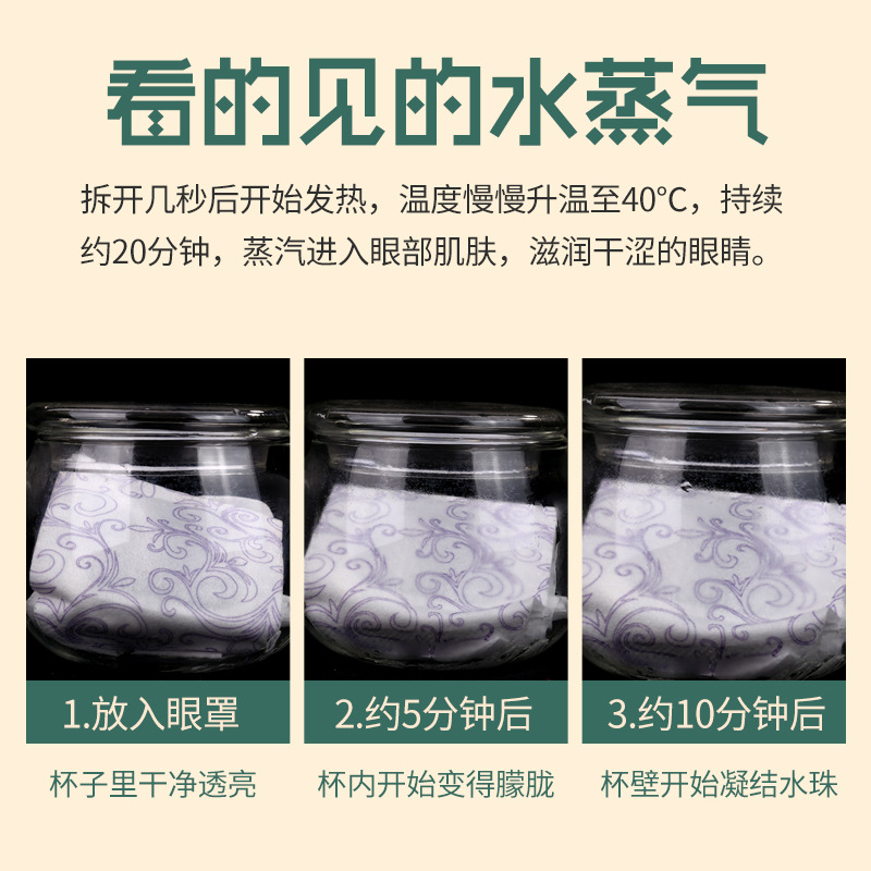 南京同仁堂绿金家园自发热蒸汽眼罩艾草热敷睡眠遮光护眼贴一次性