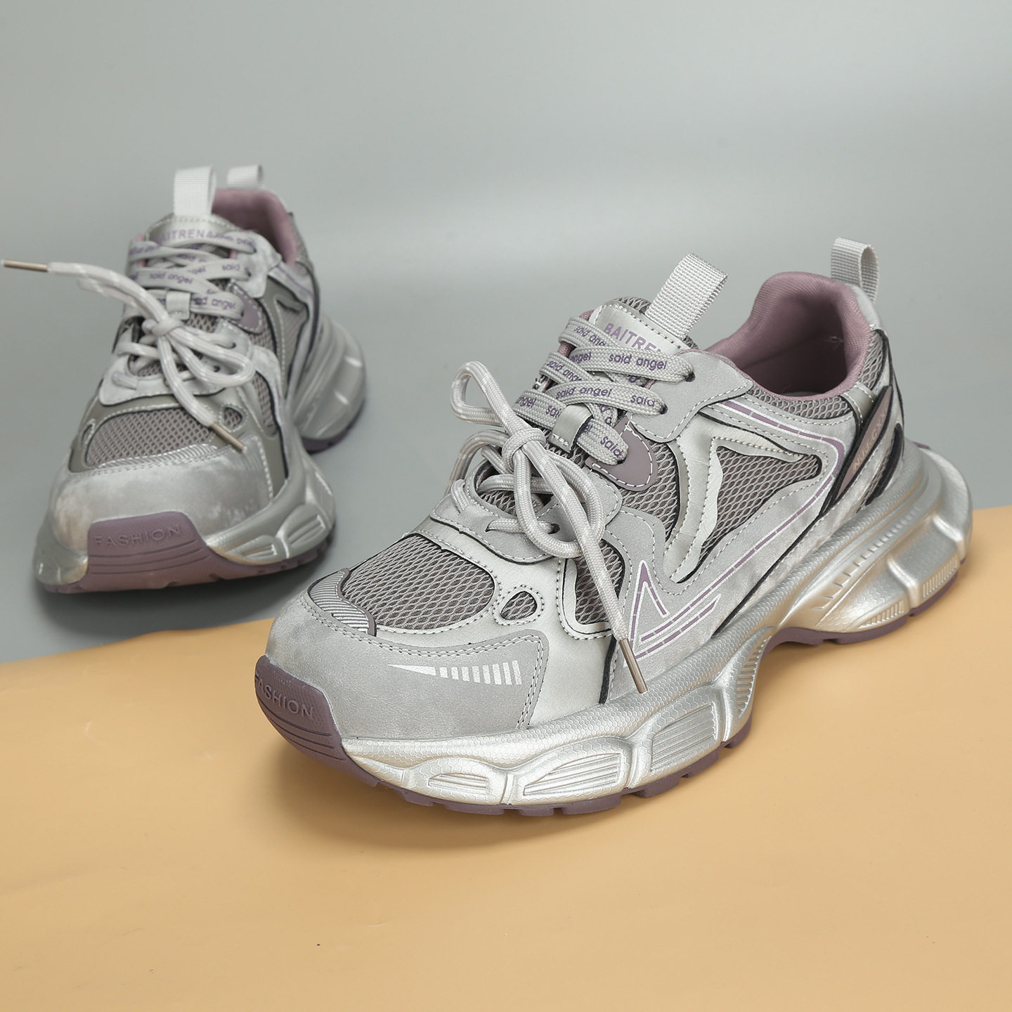 2026春季新款大码女鞋41到43加肥时尚运动休闲老爹鞋舒适大号单鞋,淘宝优惠券,粉丝福利购,淘宝优惠卷