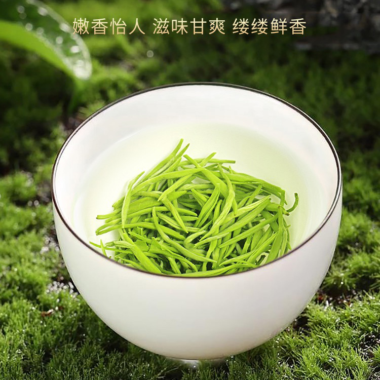 俄井绿茶250g始兴马市鹅井明前茶叶毛峰茶新茶春茶韶关绿茶叶特产 - 图2