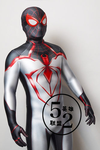 52家英雄联盟迈尔斯ps5融合蜘蛛战衣 cosplay连体弹力紧身衣定制 - 图1