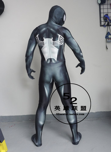 52英雄联盟连体黑色连体紧身衣 漫展cosplay毒液套装 定制包邮 - 图1