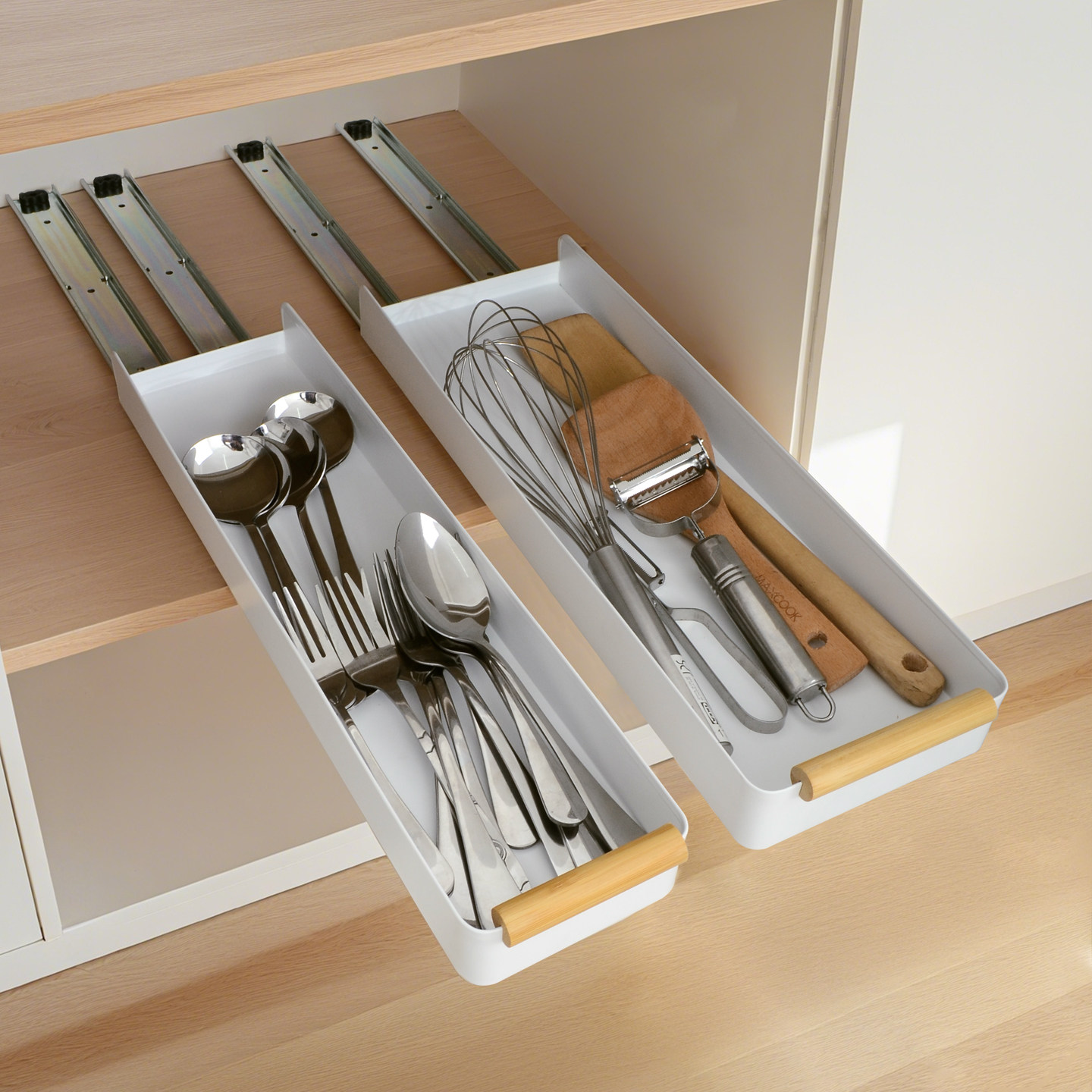 勺子铲子置物架抽拉式橱柜内抽屉式拉篮厨房极窄柜刀叉勺收纳架子,淘宝优惠券,粉丝福利购,淘宝优惠卷