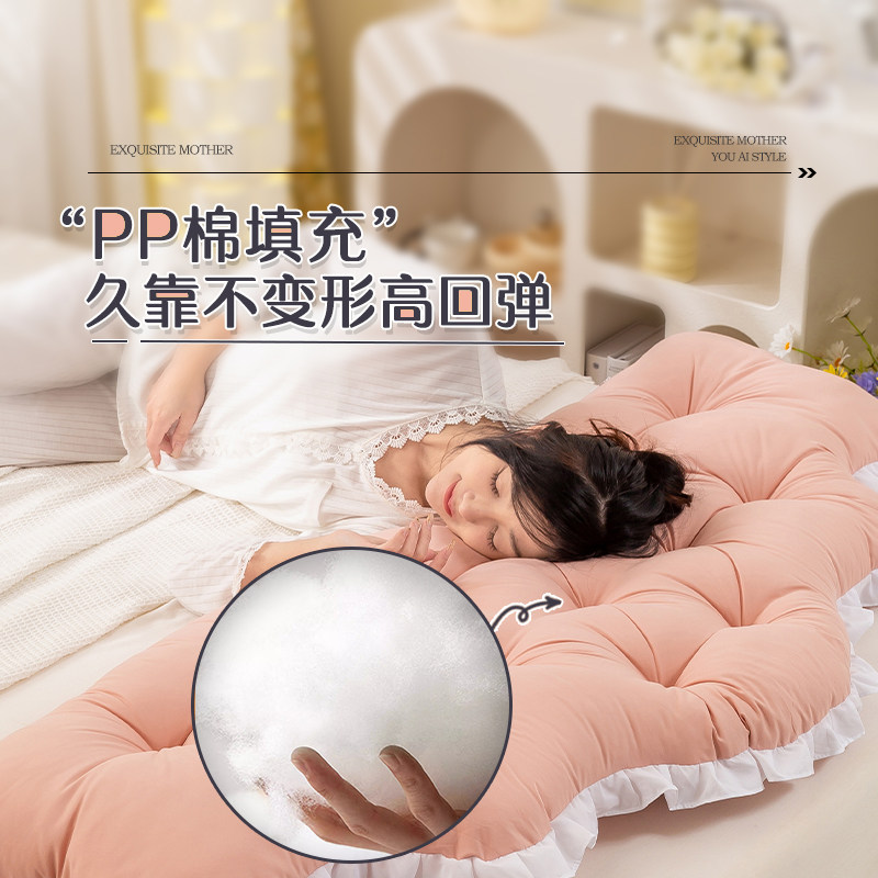 浅粉宿舍床头靠垫公主风床上靠枕卧室榻榻米软包靠背防撞软垫绑带,淘宝优惠券,粉丝福利购,淘宝优惠卷