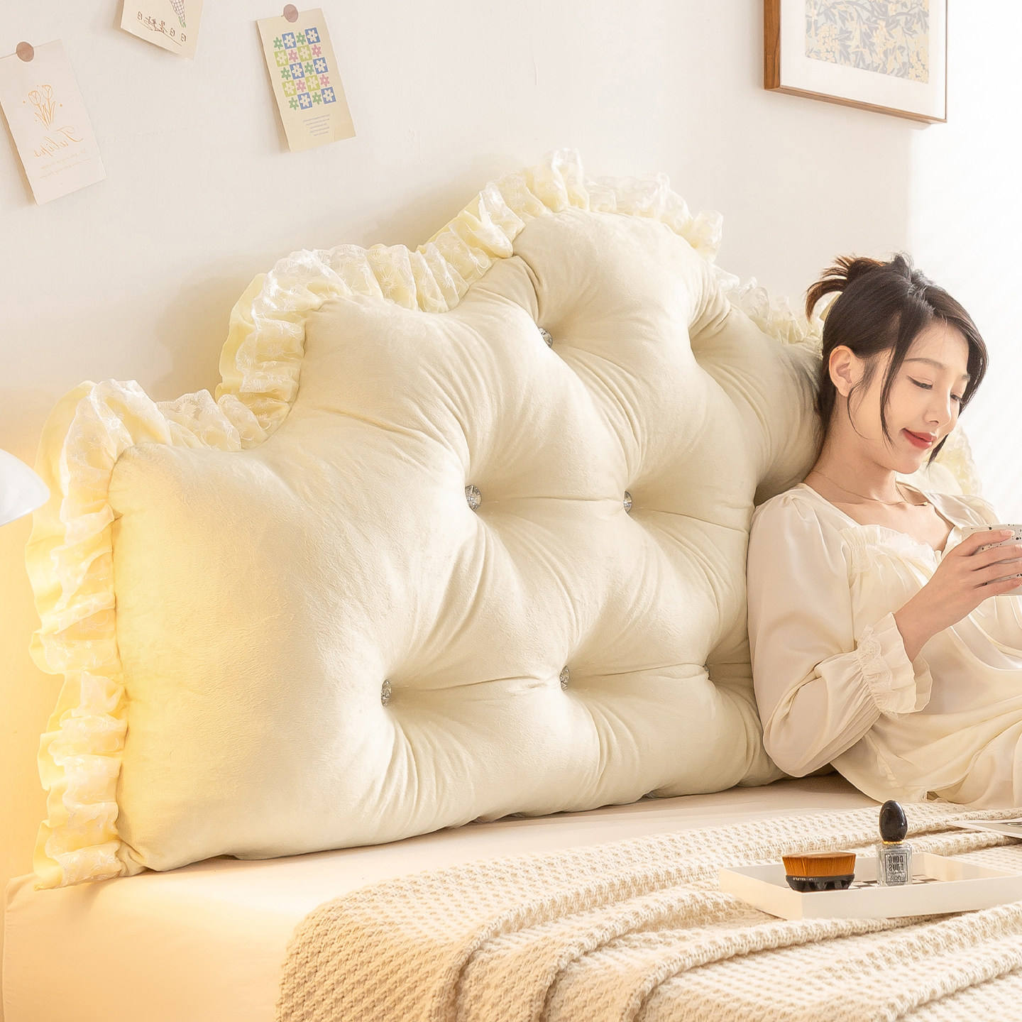 榻榻米床头软包靠背卧室双人床上靠枕飘窗沙发靠垫护腰绑带可拆洗,淘宝优惠券,粉丝福利购,淘宝优惠卷