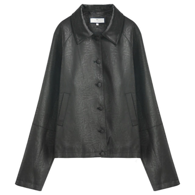COCOBELLA Quiet Luxury Embossed Dark Pattern Short Jacket Feminine Commuting Casual Draped Lapel Jacket SC0049