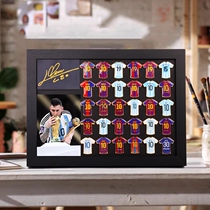 Messi C Rojersey Badge Tide Play Neymar Solid Wood Photo Frame Valentines Day Football Birthday Gift Boyfriend Perimeter