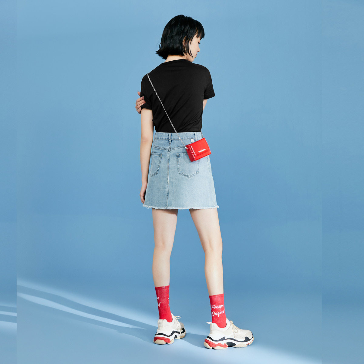  太平鸟喜之乐半身裙