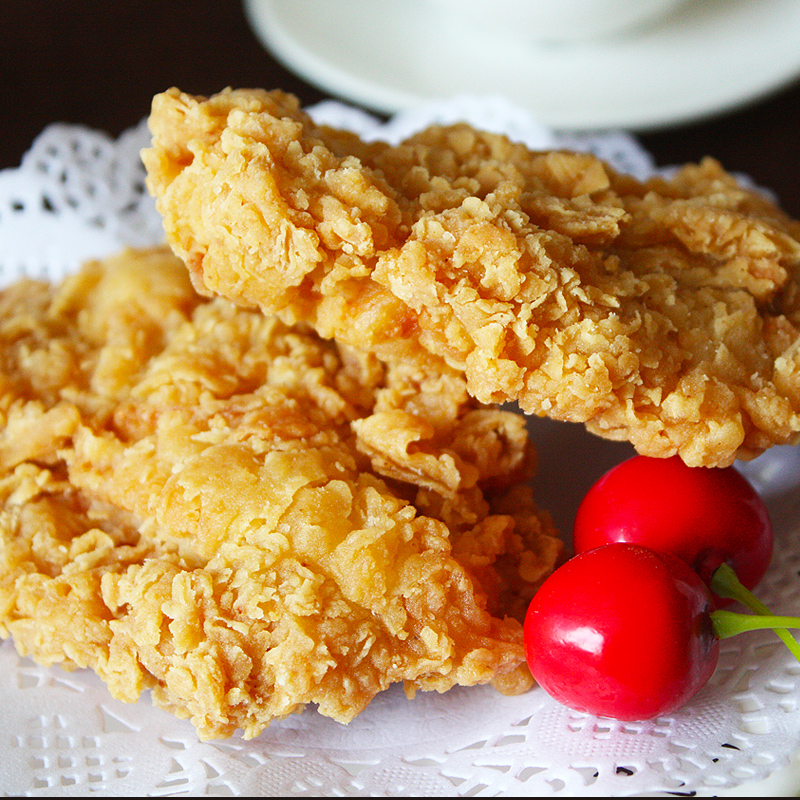 盈泰香辣鸡腿堡汉堡食材鸡排肉饼鸡腿肉汉堡肉炸鸡排半成品商用-图1