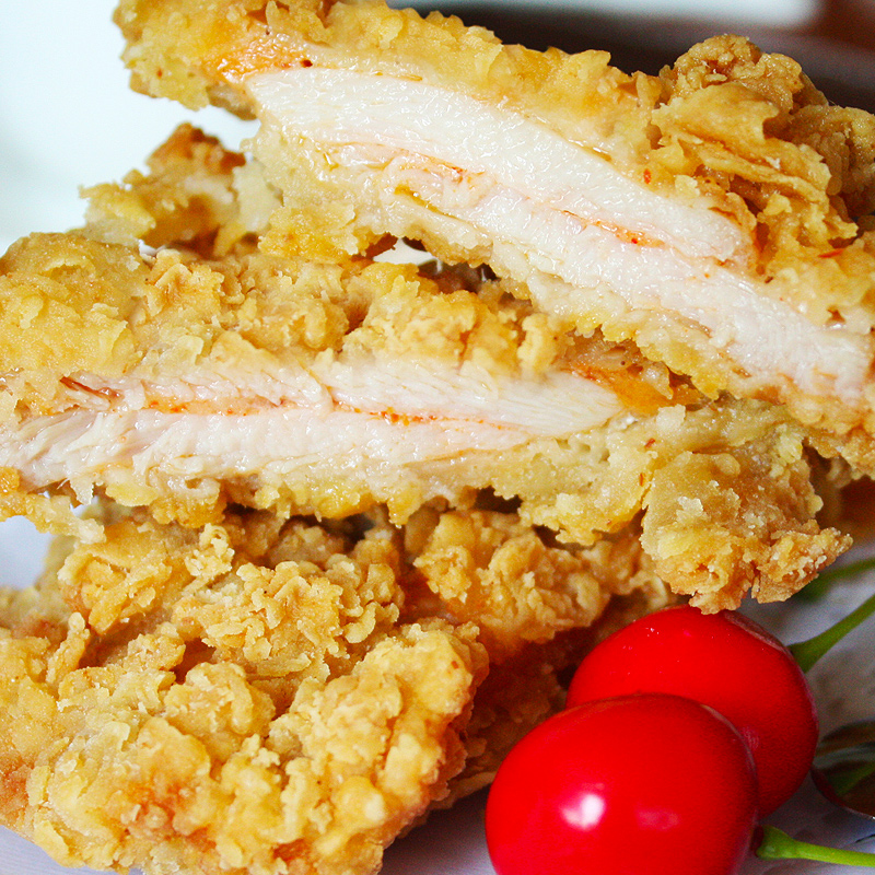 盈泰香辣鸡腿堡汉堡食材鸡排肉饼鸡腿肉汉堡肉炸鸡排半成品商用-图0