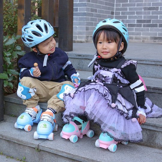 Patillas para niñas Niños para principiantes Patinillos completos patines de hielo patines para niños patines niños doble hilones de la fila poleas