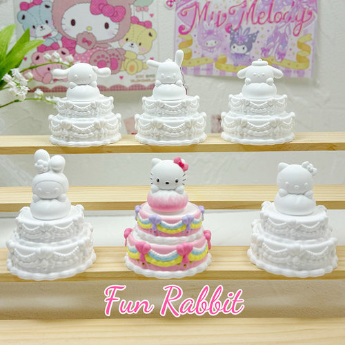 手工diy涂色香薰石膏娃娃立体双层蛋糕转转乐三丽鸥3D涂鸦石膏画 - 图2