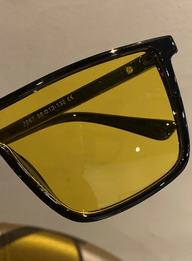 闪光的乐队刘逸云同款黑色连体偏光墨镜女大方太阳镜男开车眼镜潮