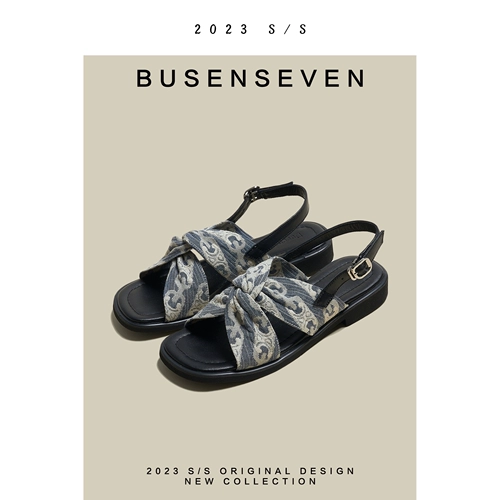 柒步森林 Универсальные сандалии, летняя обувь, французский стиль, против усталых ног, популярно в интернете, 2025 года