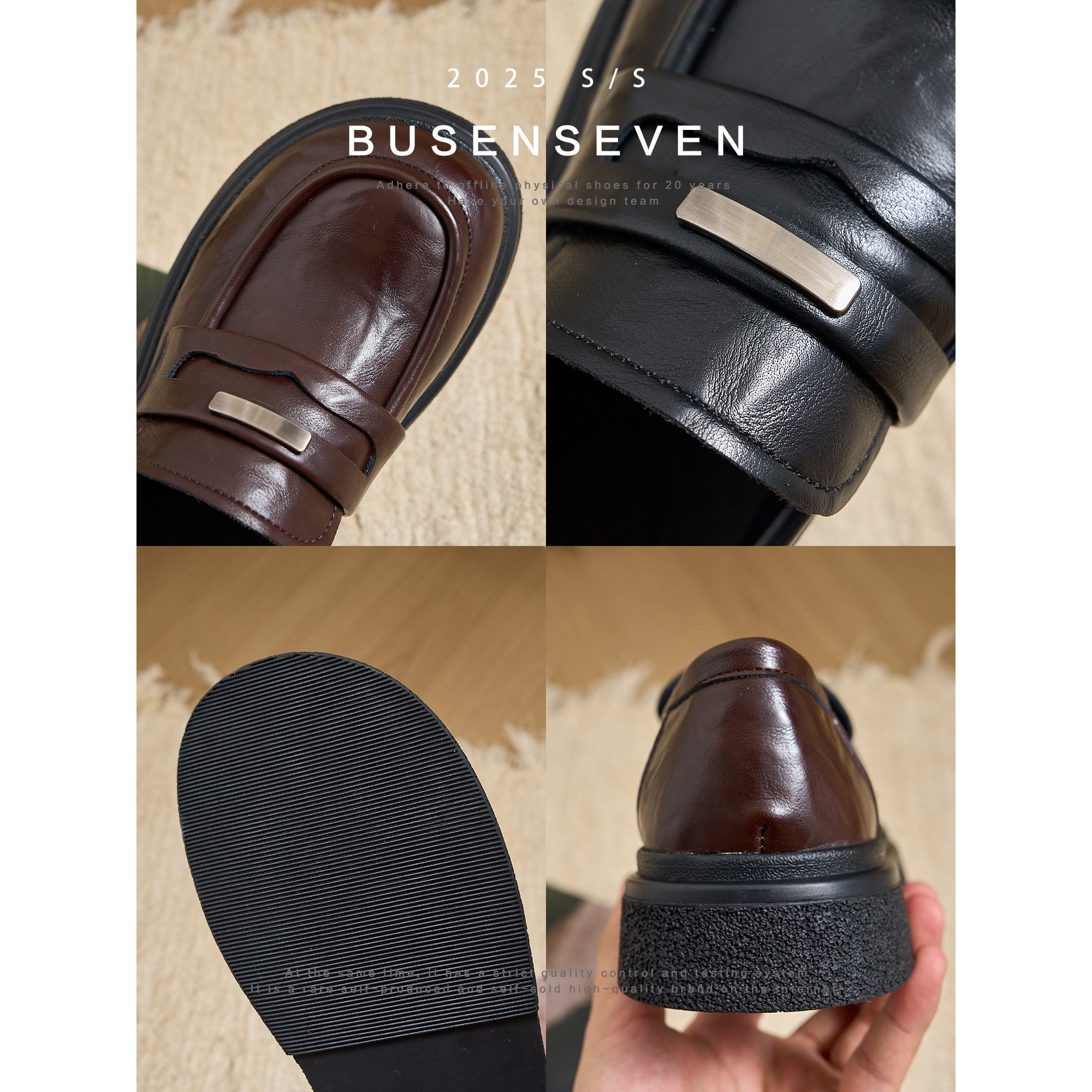 柒步森林手抓纹牛皮英伦小皮鞋学院风JK制服乐福鞋子女单鞋秋新款,淘宝优惠券,粉丝福利购,淘宝优惠卷